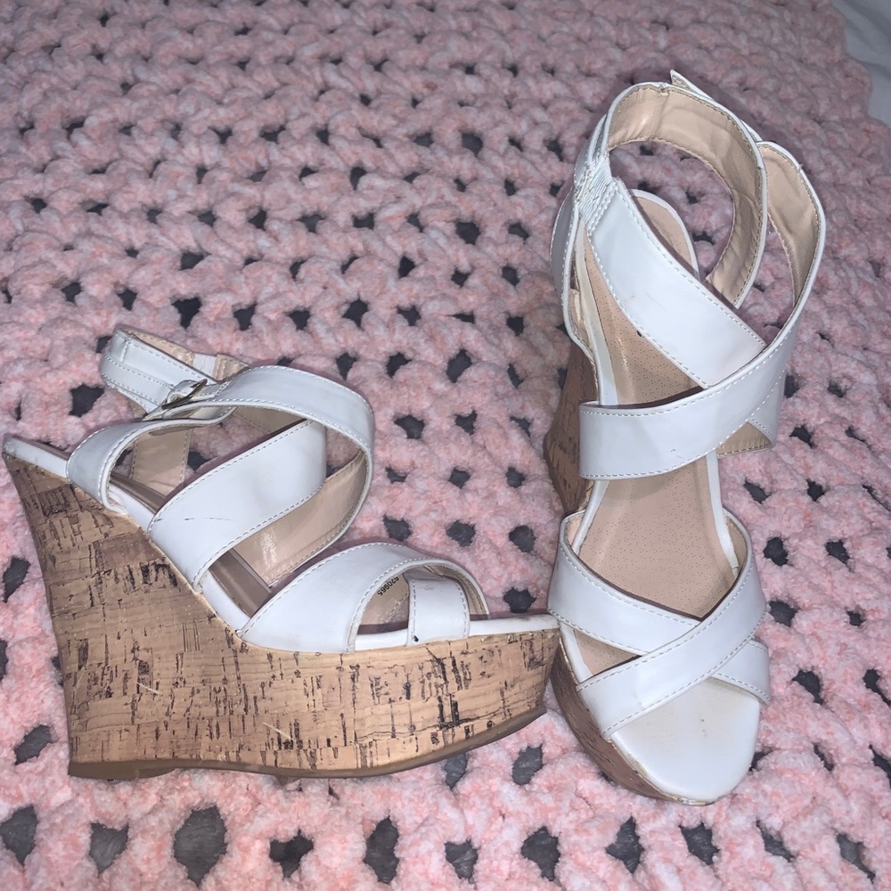 Wedged heels.